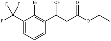 Ethyl 3-(2-bromo-3-(trifluoromethyl)phenyl)-3-hydroxypropanoate Structure