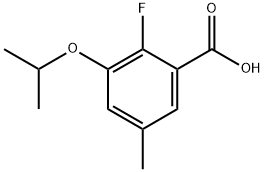 2-Fluoro-3-isopropoxy-5-methylbenzoic acid Structure