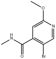 5-Bromo-2-methoxy-N-methylisonicotinamide Structure