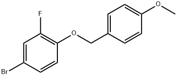 4-Bromo-2-fluoro-1-((4-methoxybenzyl)oxy)benzene Structure