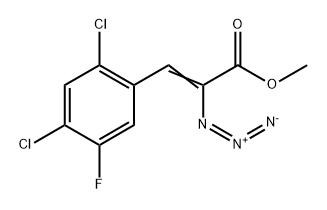 methyl 2-azido-3-(2,4-dichloro-5-fluoro-phenyl)prop-2-enoate Structure