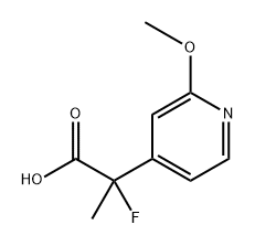 2-fluoro-2-(2-methoxy-4-pyridyl)propanoic acid 구조식 이미지