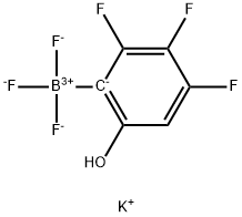 potassium trifluoro(2,3,4-trifluoro-6-hydroxyphenyl)borate Structure