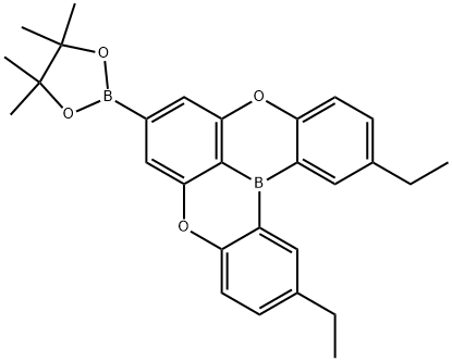 2,12-diethyl-7-(4,4,5,5-tetramethyl-1,3,2-dioxaborolan-2-yl)-5,9-dioxa-13bboranaphtho[3,2,1-de]anthracene Structure