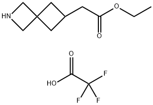 Ethyl 2-(2-azaspiro[3.3]heptan-6-yl)acetate 2,2,2-trifluoroacetate 구조식 이미지