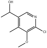 3-Pyridinemethanol, 6-chloro-5-methoxy-α,4-dimethyl- 구조식 이미지
