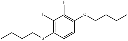 (4-butoxy-2,3-difluorophenyl)(butyl)sulfane Structure