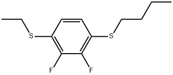 1-(Butylthio)-4-(ethylthio)-2,3-difluorobenzene Structure