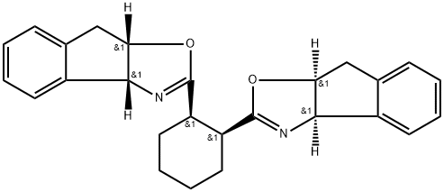 8H-Indeno[1,2-d]oxazole, 2,2'-(1R,2S)-1,2-cyclohexanediylbis[3a,8a-dihydro-, (3aR,3'aR,8aS,8'aS)- Structure