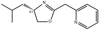 Pyridine, 2-[[(4S)-4,5-dihydro-4-(2-methylpropyl)-2-oxazolyl]methyl]- 구조식 이미지