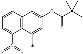 4-Bromo-5-nitronaphthalen-2-yl pivalate Structure