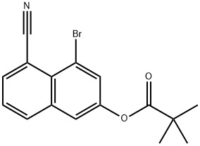 4-Bromo-5-cyanonaphthalen-2-yl pivalate Structure