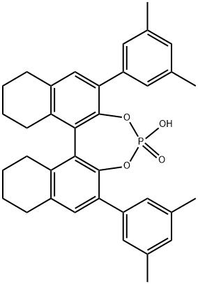 Dinaphtho[2,1-d:1',2'-f][1,3,2]dioxaphosphepin, 2,6-bis(3,5-dimethylphenyl)-8,9,10,11,12,13,14,15-octahydro-4-hydroxy-, 4-oxide, (11bS)- Structure