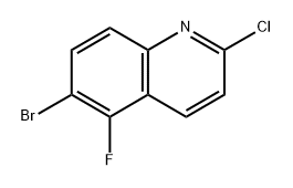 6-Bromo-2-chloro-5-fluoroquinoline Structure