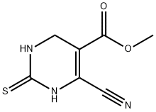 Methyl 6-cyano-2-thioxo-1,2,3,4-tetrahydropyrimidine-5-carboxylate 구조식 이미지