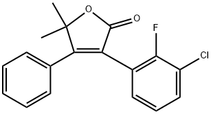 3-(3-chloro-2-fluorophenyl)-5,5-dimethyl-4-phenylfuran-2(5H)-one Structure