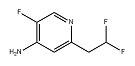 2-(2,2-Difluoroethyl)-5-fluoropyridin-4-amine Structure