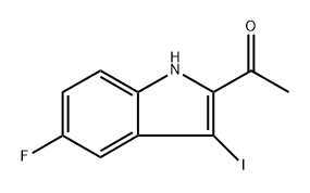 1-(5-Fluoro-3-iodo-1H-indol-2-yl)ethanone Structure