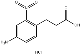 3-(4-Amino-2-nitrophenyl)propanoic acid hydrochloride Structure