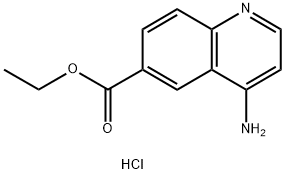 Ethyl 4-aminoquinoline-6-carboxylate hydrochloride Structure