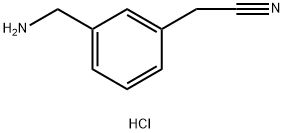 2-(3-(Aminomethyl)phenyl)acetonitrile hydrochloride 구조식 이미지