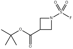 3-Azetidinecarboxylic acid, 1-(fluorosulfonyl)-, 1,1-dimethylethyl ester 구조식 이미지