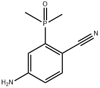 Benzonitrile, 4-amino-2-(dimethylphosphinyl)- Structure