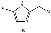 1H-Imidazole, 5-bromo-2-(chloromethyl)-, hydrochloride (1:1) Structure