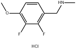 1-(2,3-difluoro-4-methoxyphenyl)-N-methylmethanamine hydrochloride 구조식 이미지