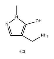 1H-Pyrazol-5-ol, 4-(aminomethyl)-1-methyl-, hydrochloride (1:2) 구조식 이미지