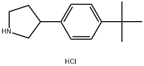 3-(4-tert-butylphenyl)pyrrolidine hydrochloride Structure