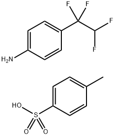 Benzenamine, 4-(1,1,2,2-tetrafluoroethyl)-, compd. with 4-methylbenzenesulfonate (1:1) Structure