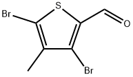 3,5-Dibromo-4-methyl-2-thiophenecarboxaldehyde Structure