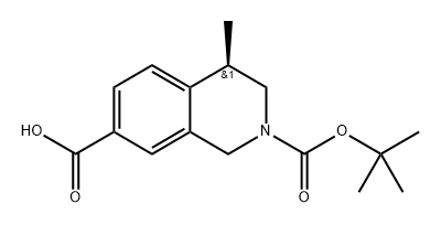 (R)-2-(tert-Butoxycarbonyl)-4-methyl-1,2,3,4-tetrahydroisoquinoline-7-carboxylic acid Structure