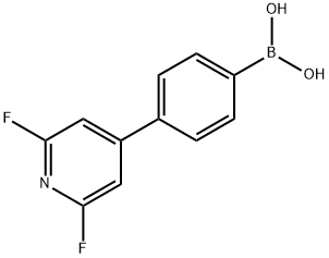 B-[4-(2,6-Difluoro-4-pyridinyl)phenyl]boronic acid Structure