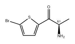 (R)-2-Amino-1-(5-bromothiophen-2-yl)propan-1-one Structure