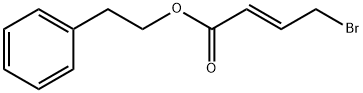 2-Phenylethyl (2E)-4-bromo-2-butenoate Structure