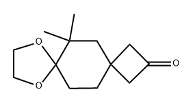 6,6-Dimethyl-8,11-dioxadispiro[3.2.47.24]tridecan-2-one Structure