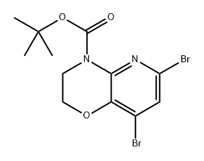 tert-Butyl 6,8-dibromo-2H-pyrido[3,2-b][1,4]oxazine-4(3H)-carboxylate Structure