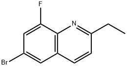 6-Bromo-2-ethyl-8-fluoroquinoline Structure