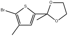 1,3-Dioxolane, 2-(5-bromo-4-methyl-2-thienyl)-2-methyl- Structure