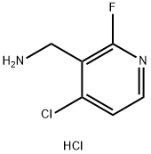 (4-chloro-2-fluoropyridin-3-yl)methanamine hydrochloride 구조식 이미지