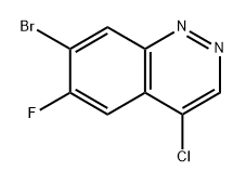 7-Bromo-4-chloro-6-fluorocinnoline Structure