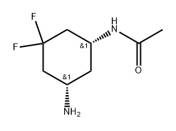 Acetamide, N-[(1R,5S)-5-amino-3,3-difluorocyclohexyl]- Structure