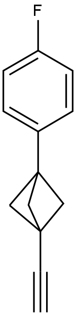 1-Ethynyl-3-(4-fluorophenyl)bicyclo[1.1.1]pentane Structure