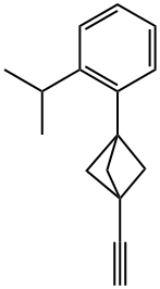 1-Ethynyl-3-(2-isopropyl-phenyl)-bicyclo[1.1.1]pentane Structure