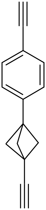 1-Ethynyl-3-(4-ethynyl-phenyl)-bicyclo[1.1.1]pentane Structure