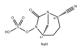 Sulfuric acid, mono[(2S,5R)-2-cyano-7-oxo1,6-diazabicyclo[3.2.1]oct-6-yl] ester, sodium salt (1:1) Structure