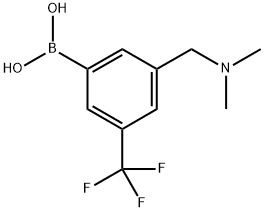 (3-((dimethylamino)methyl)-5-(trifluoromethyl)phenyl)boronic acid Structure