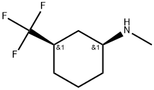 (1S,3R)-N-Methyl-3-(trifluoromethyl)cyclohexanamine Structure